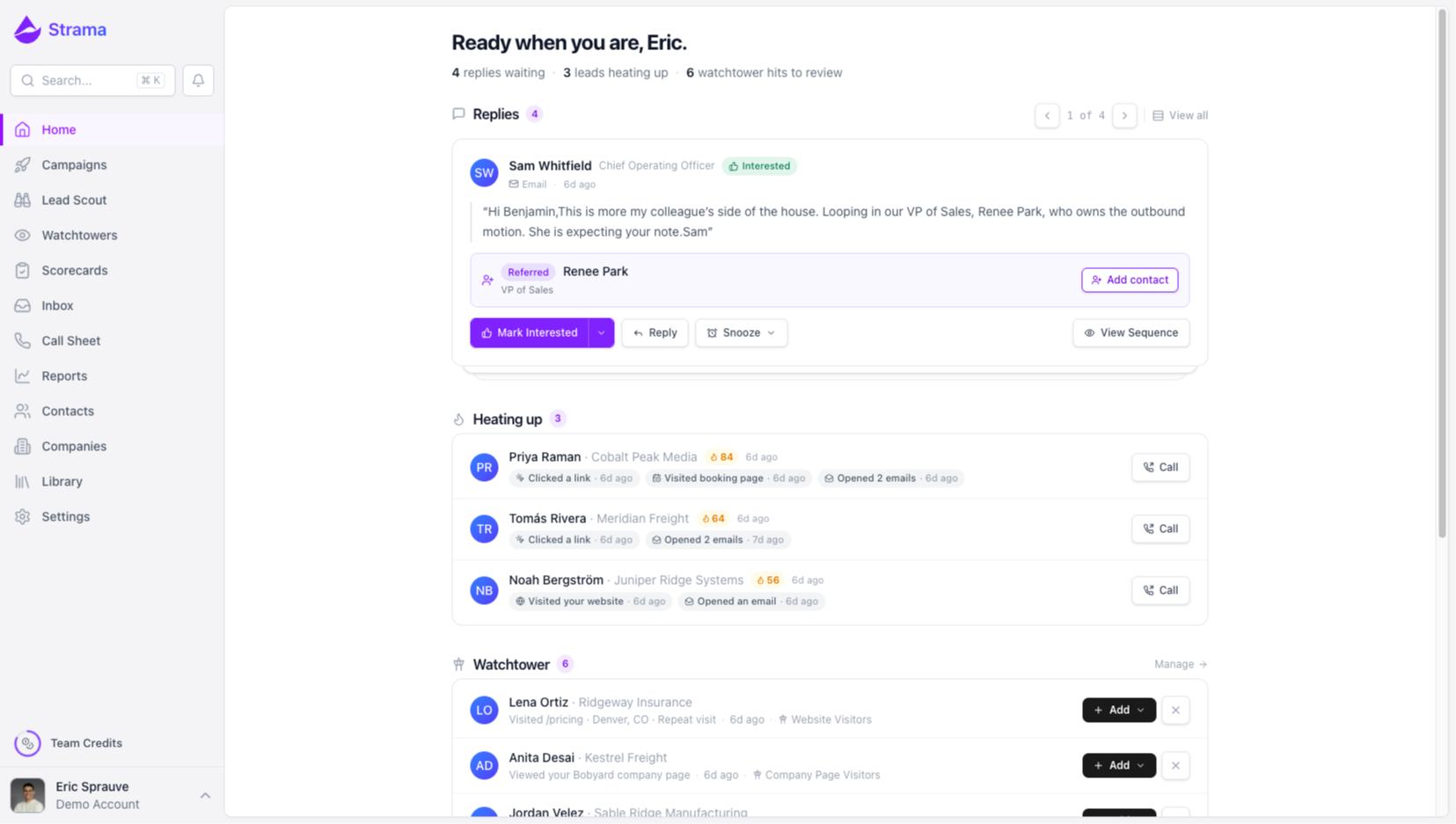 Strama Dashboard